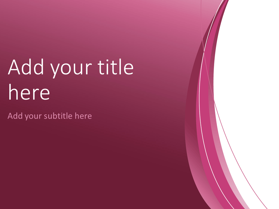 Pink Ppt Template Free Download