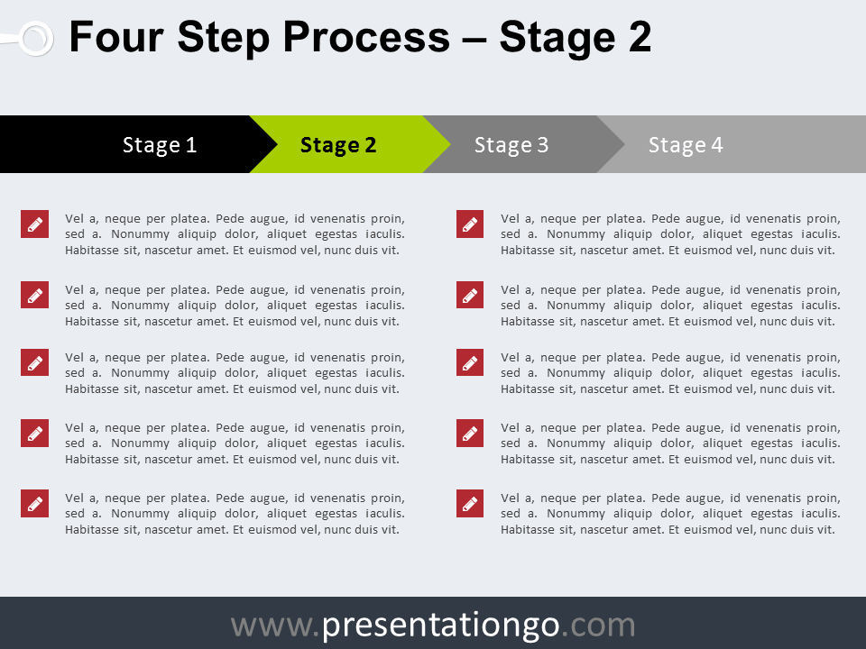 4 Step Process PowerPoint Template PresentationGO