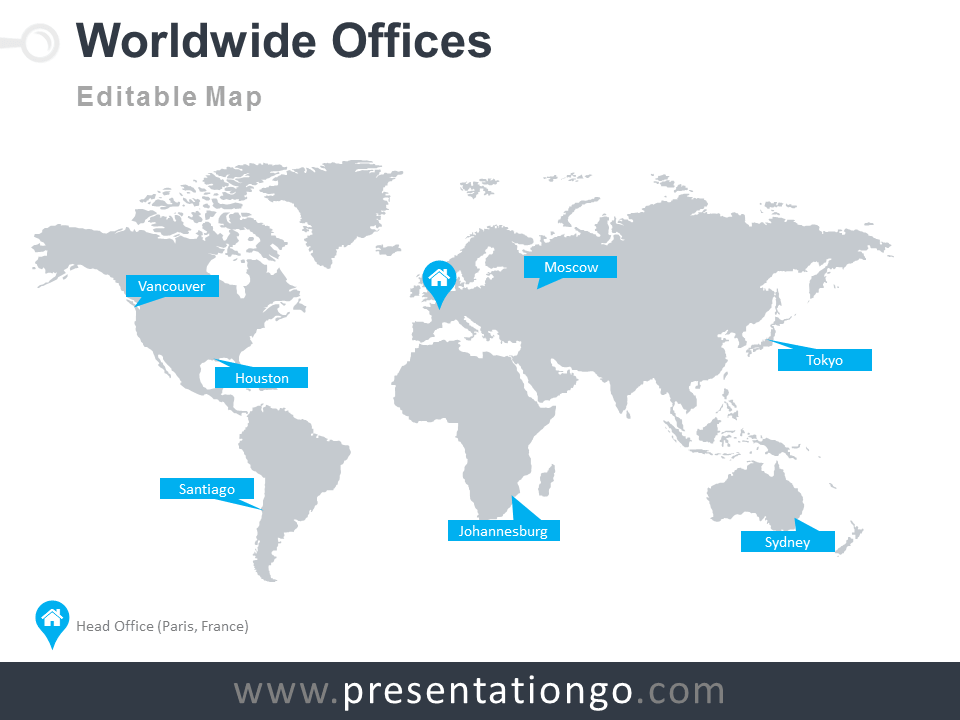 Free Editable World Map Powerpoint Template