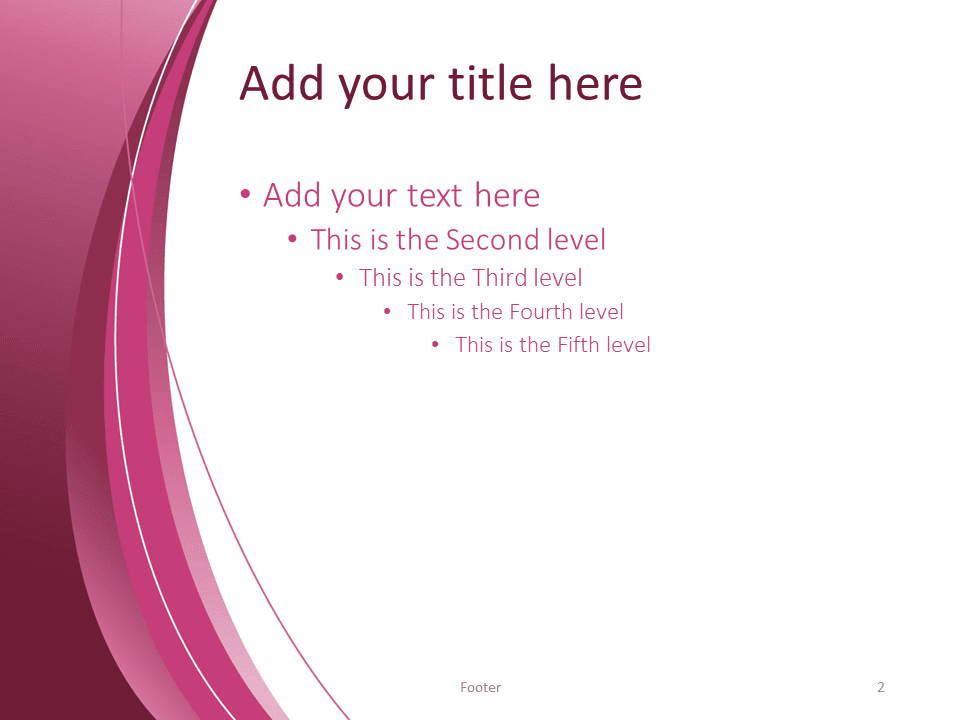 Pink Abstract PowerPoint Template