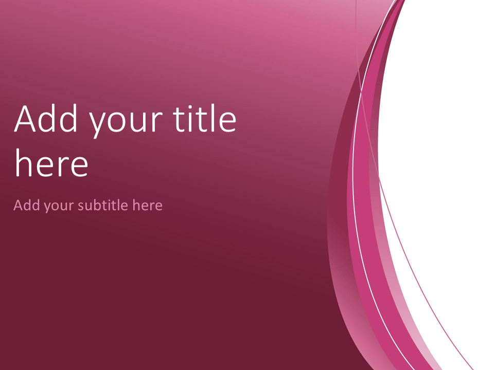 Pink Abstract PowerPoint Template PresentationGO