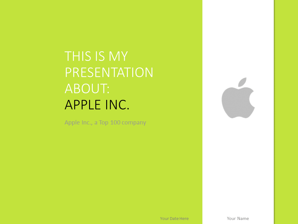 Free PowerPoint Templates about Apple Inc.