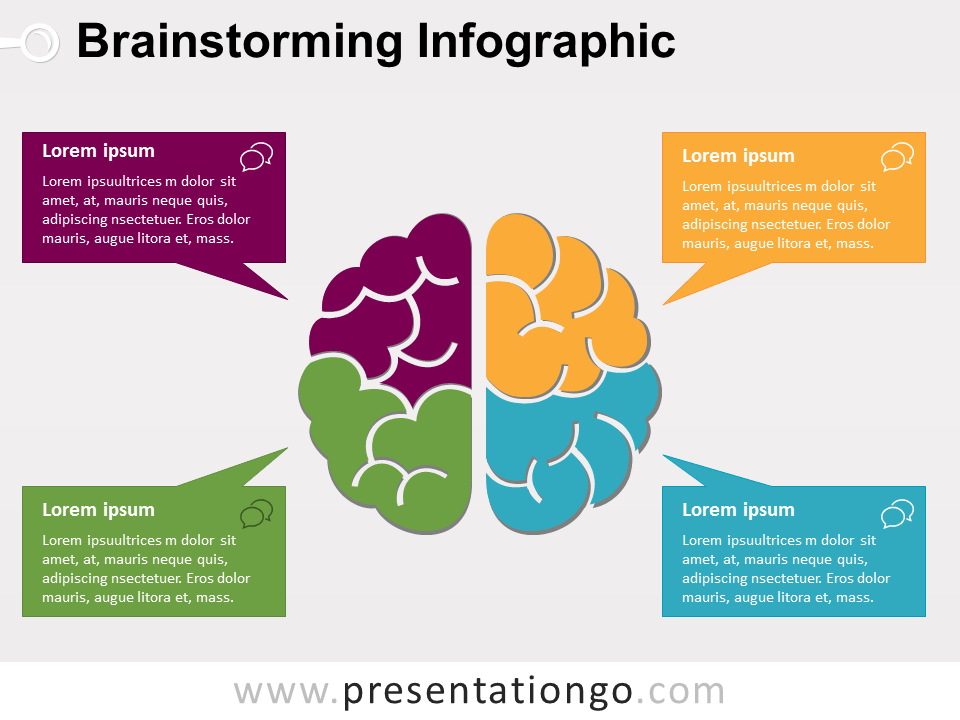 Brainstorming Infographic for PowerPoint PresentationGo