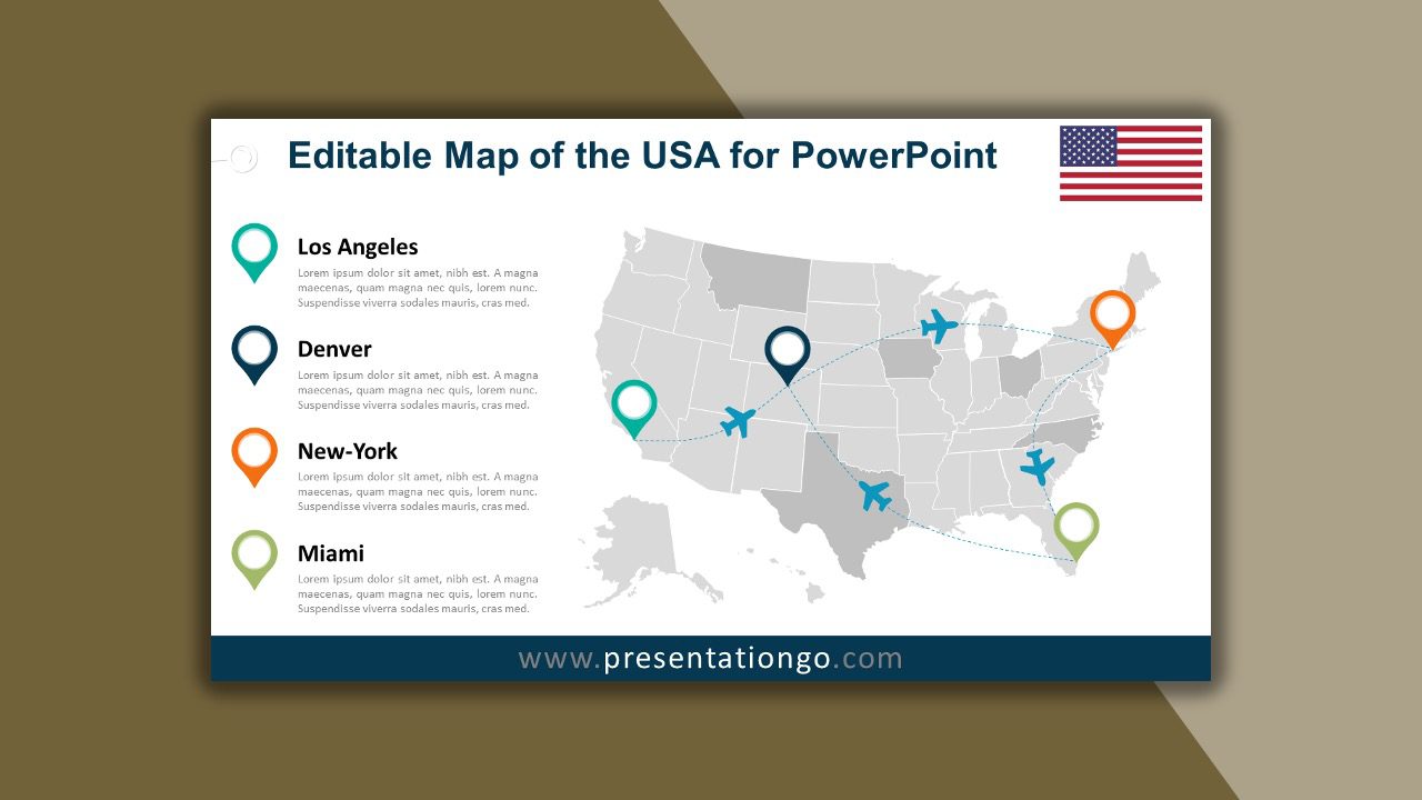 10 Creative Maps for your Presentations - PresentationGO